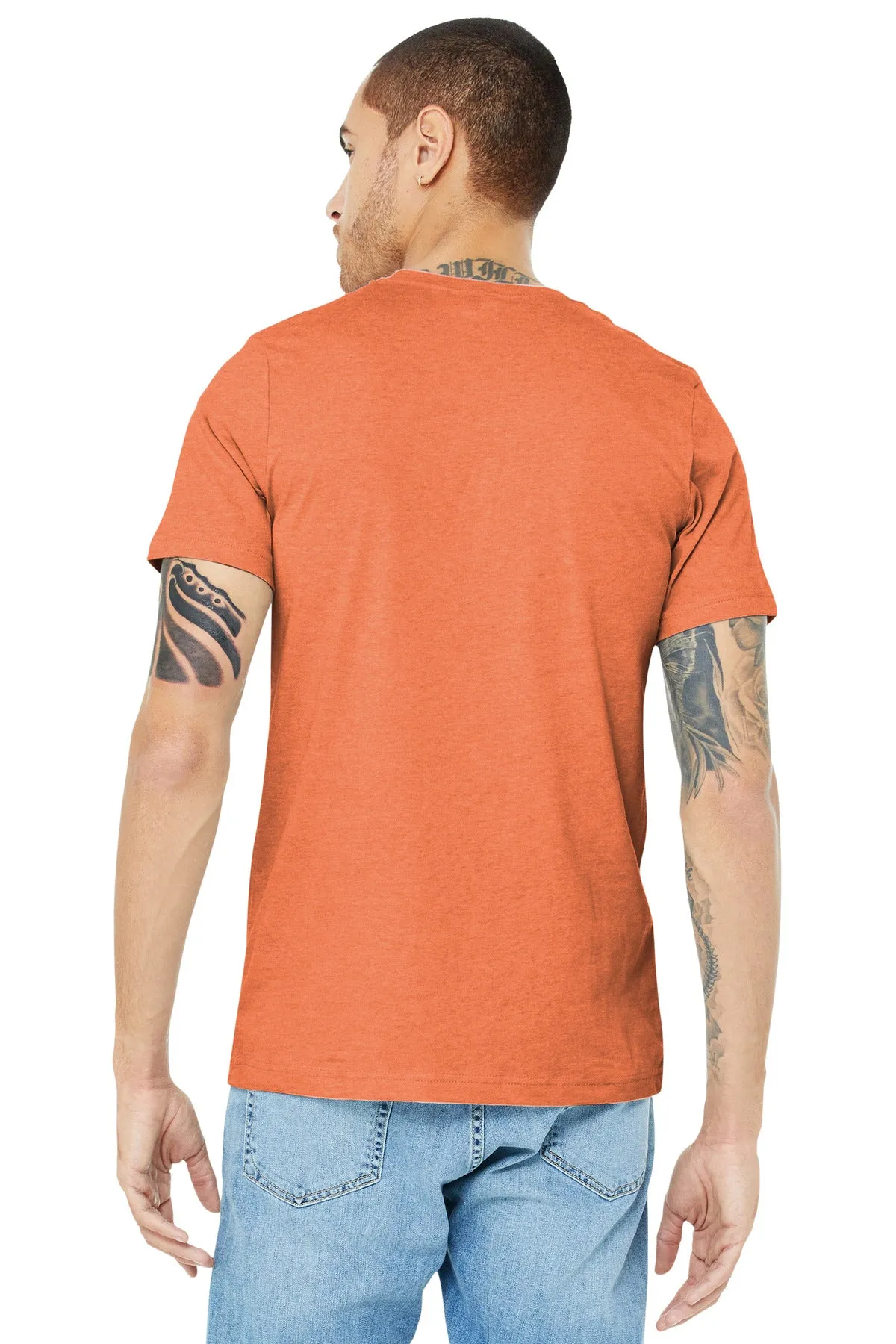 BELLA CANVAS  Unisex Heather CVC Short Sleeve Tee. BC3001CVC Heather Orange