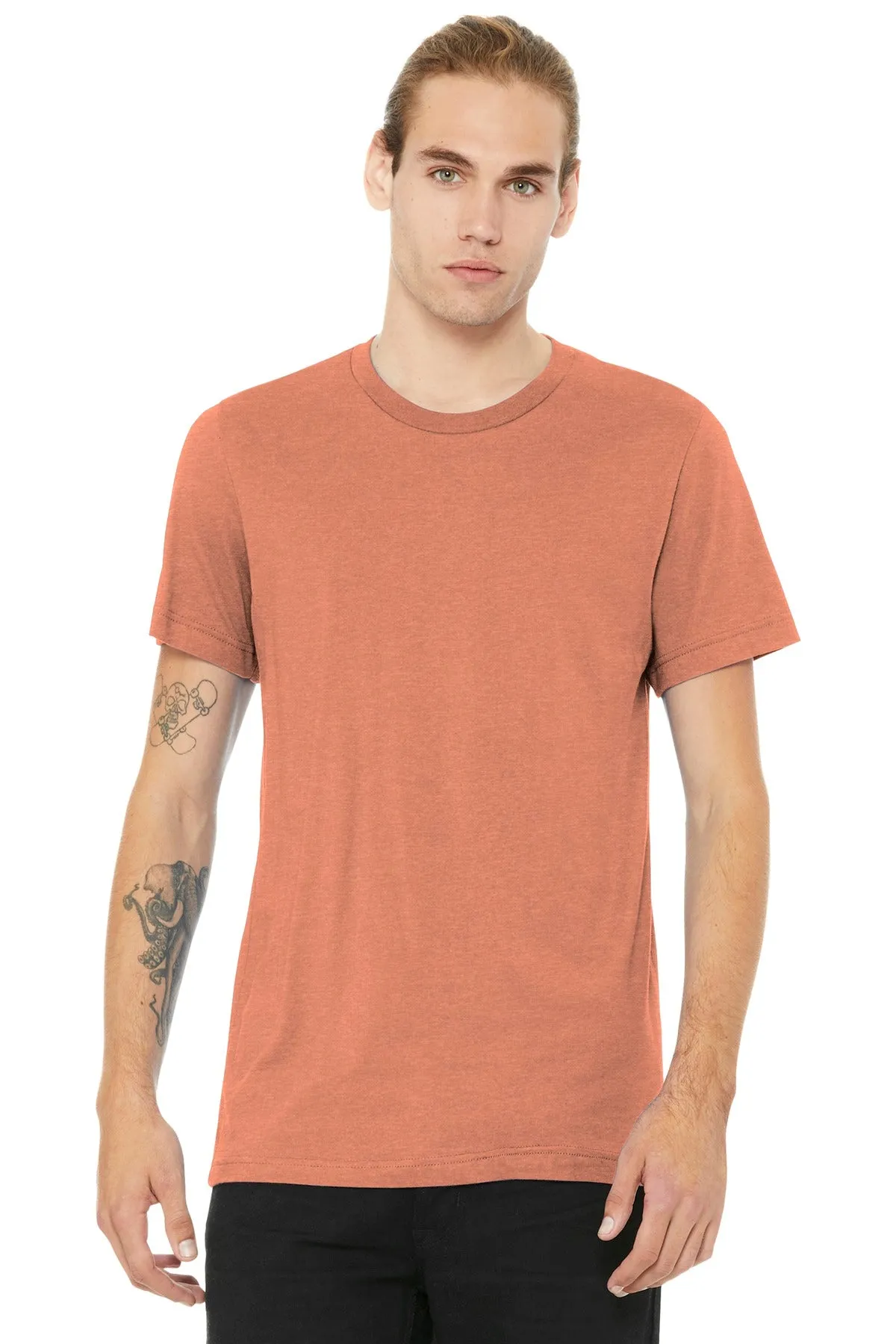 BELLA CANVAS  Unisex Heather CVC Short Sleeve Tee. BC3001CVC Heather Sunset