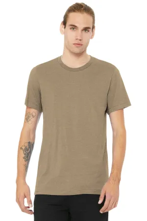 BELLA CANVAS  Unisex Heather CVC Short Sleeve Tee. BC3001CVC Heather Tan