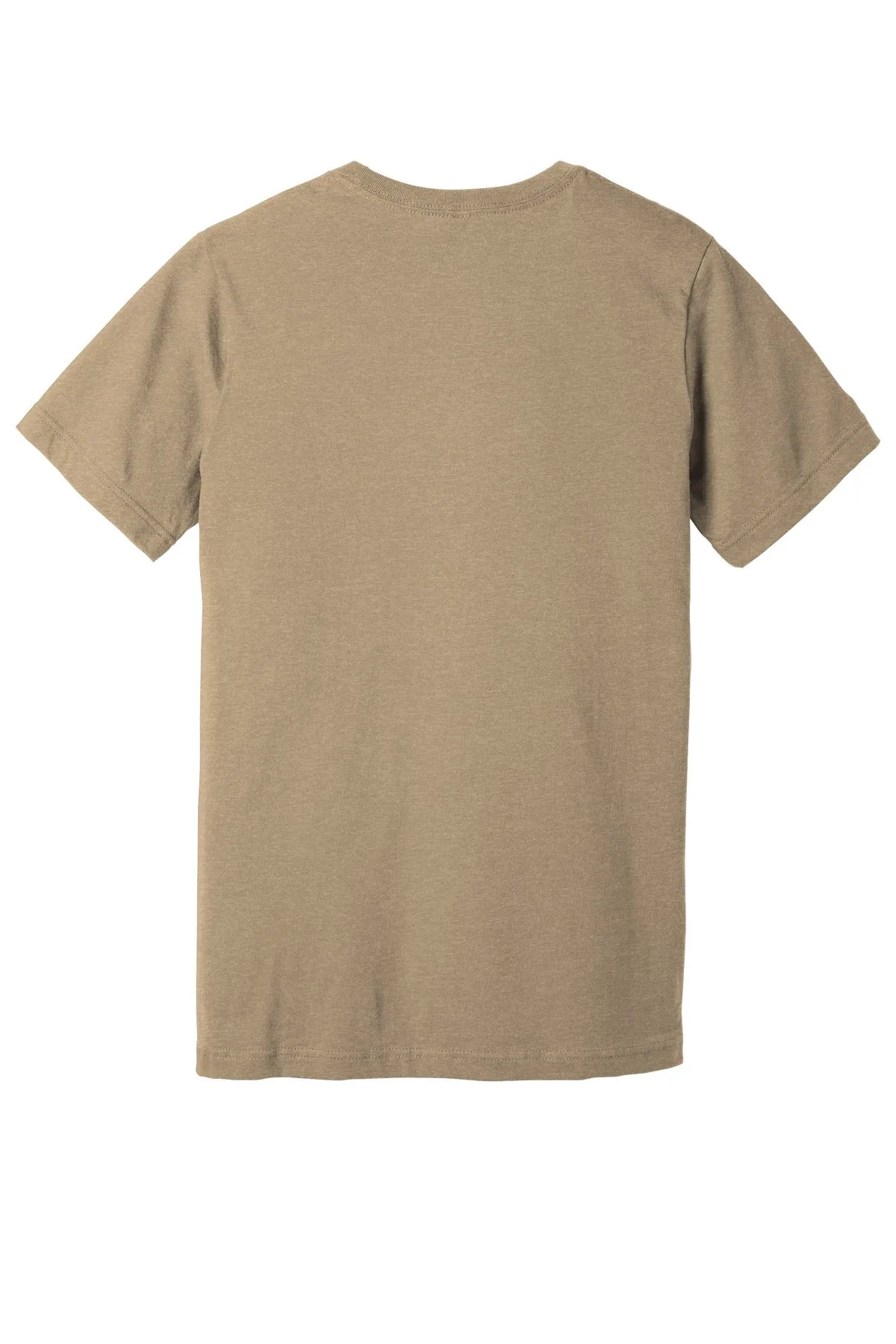 BELLA CANVAS  Unisex Heather CVC Short Sleeve Tee. BC3001CVC Heather Tan