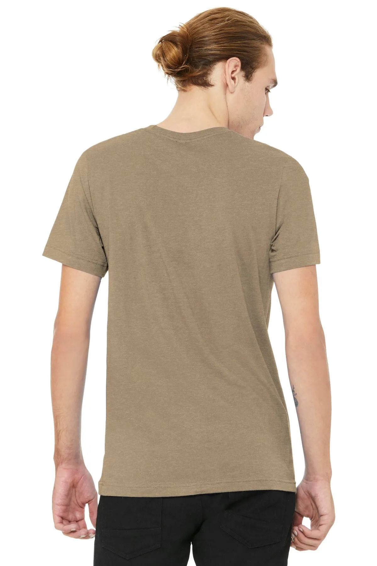 BELLA CANVAS  Unisex Heather CVC Short Sleeve Tee. BC3001CVC Heather Tan