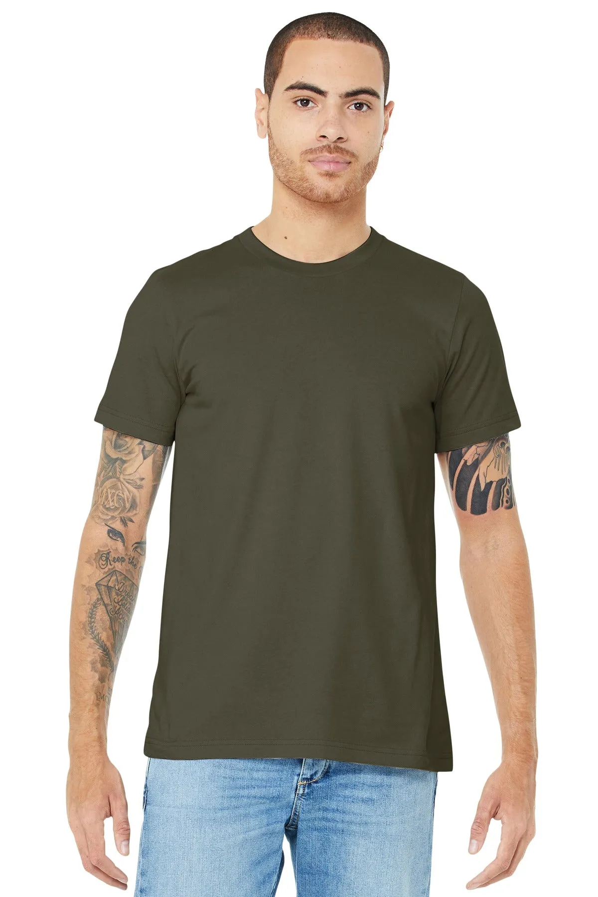 BELLA CANVAS  Unisex Jersey Short Sleeve Tee. BC3001 Dark Olive