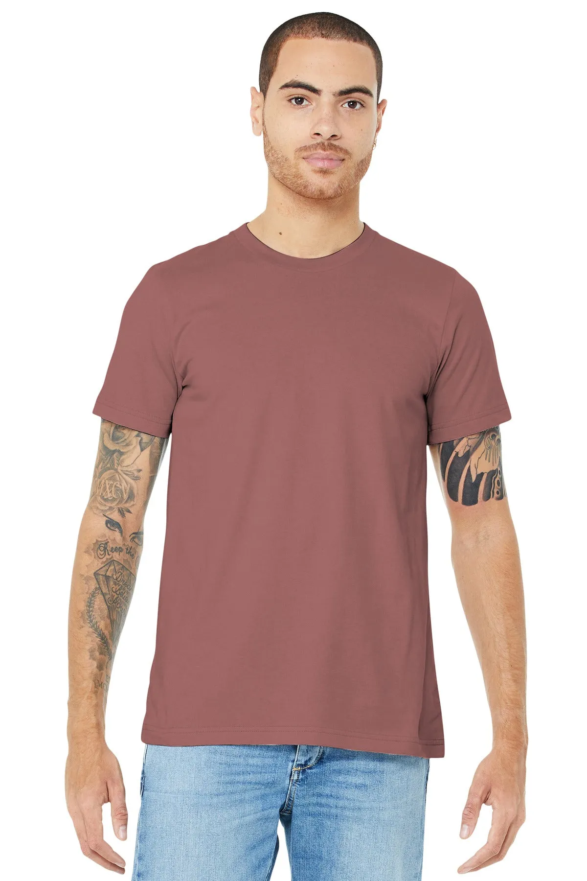 BELLA CANVAS  Unisex Jersey Short Sleeve Tee. BC3001 Mauve