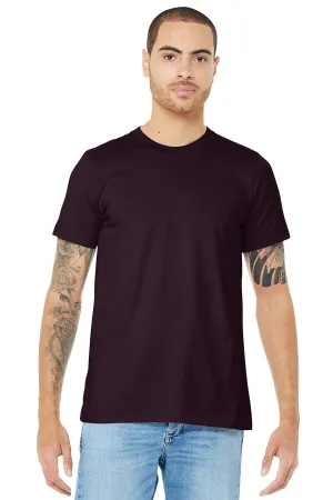 BELLA CANVAS  Unisex Jersey Short Sleeve Tee. BC3001 Oxblood Black