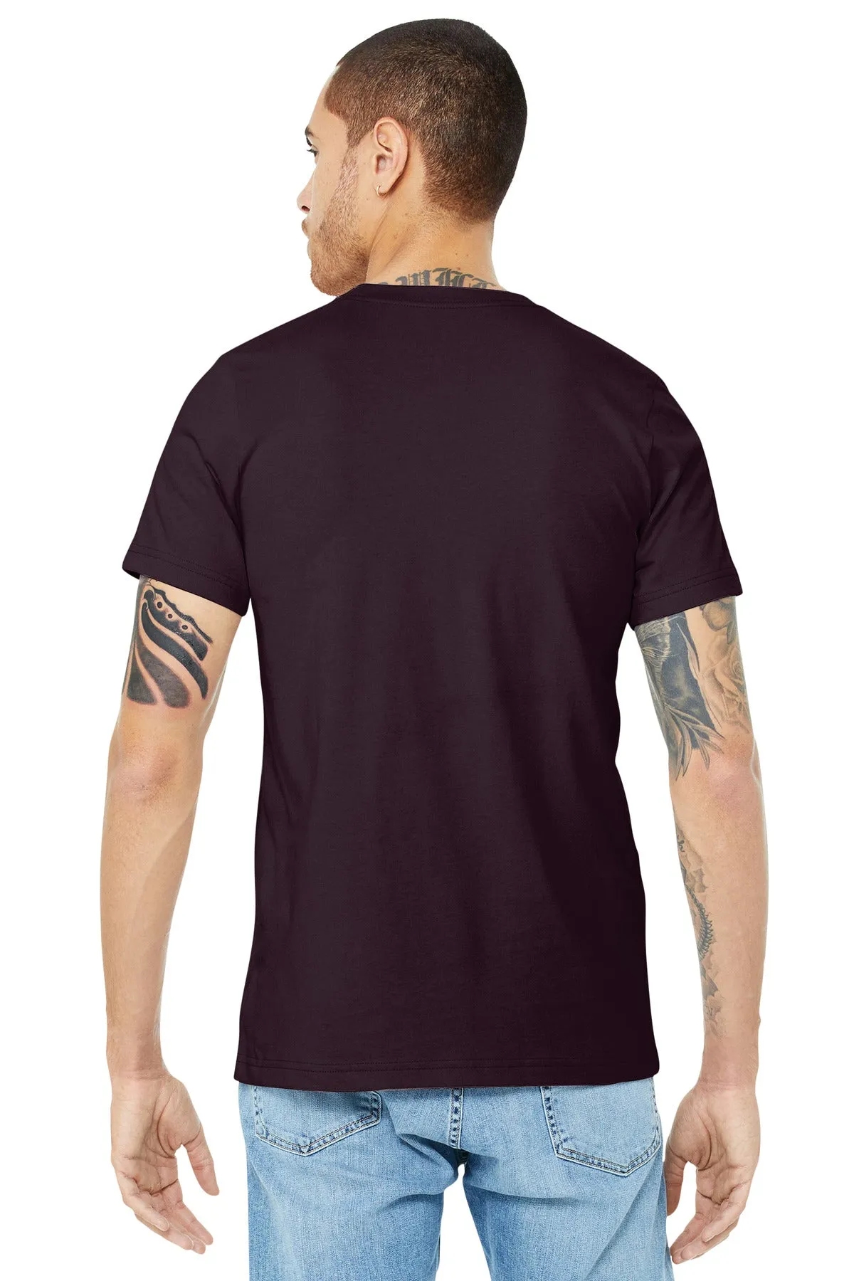 BELLA CANVAS  Unisex Jersey Short Sleeve Tee. BC3001 Oxblood Black