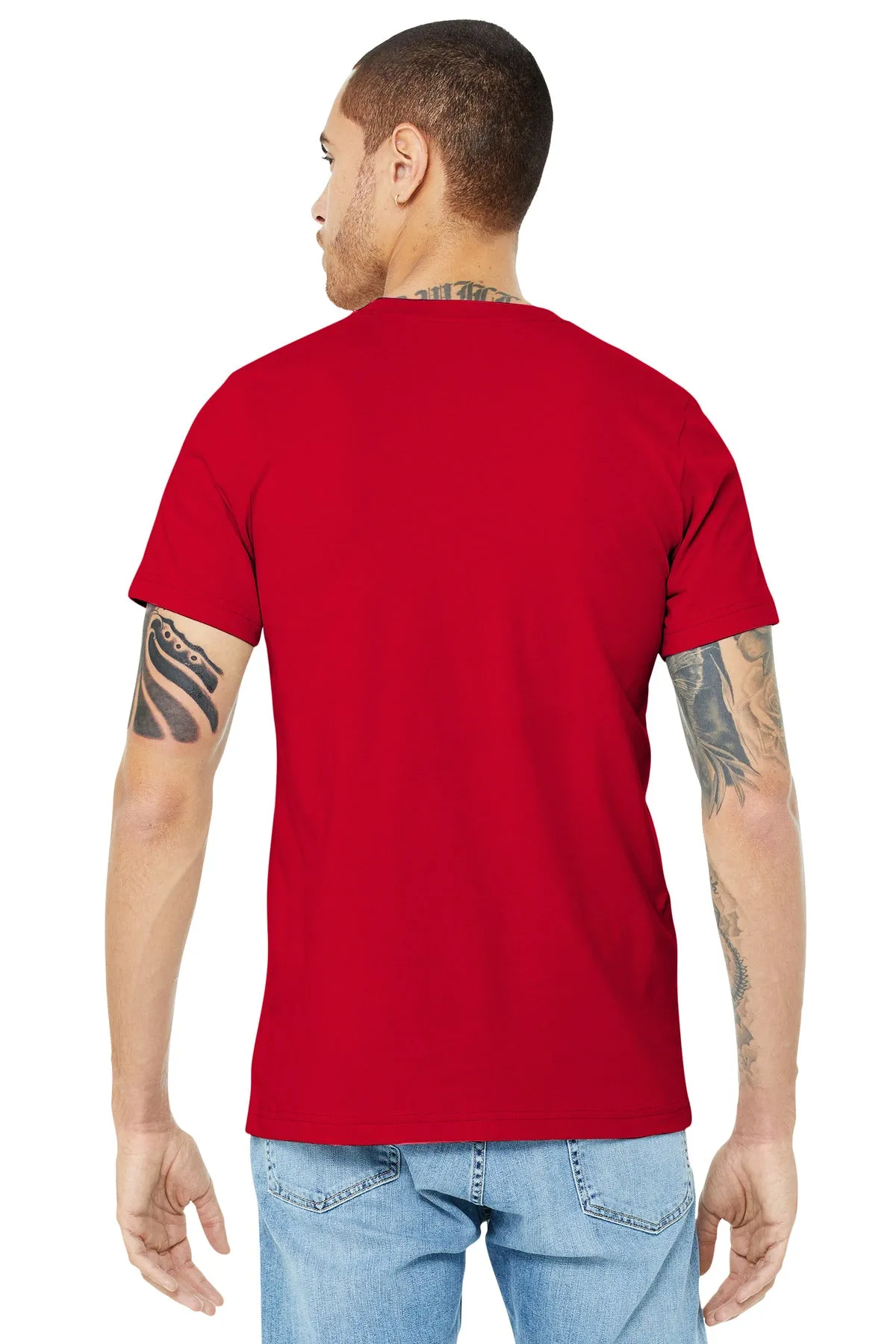 BELLA CANVAS  Unisex Jersey Short Sleeve Tee. BC3001 Red