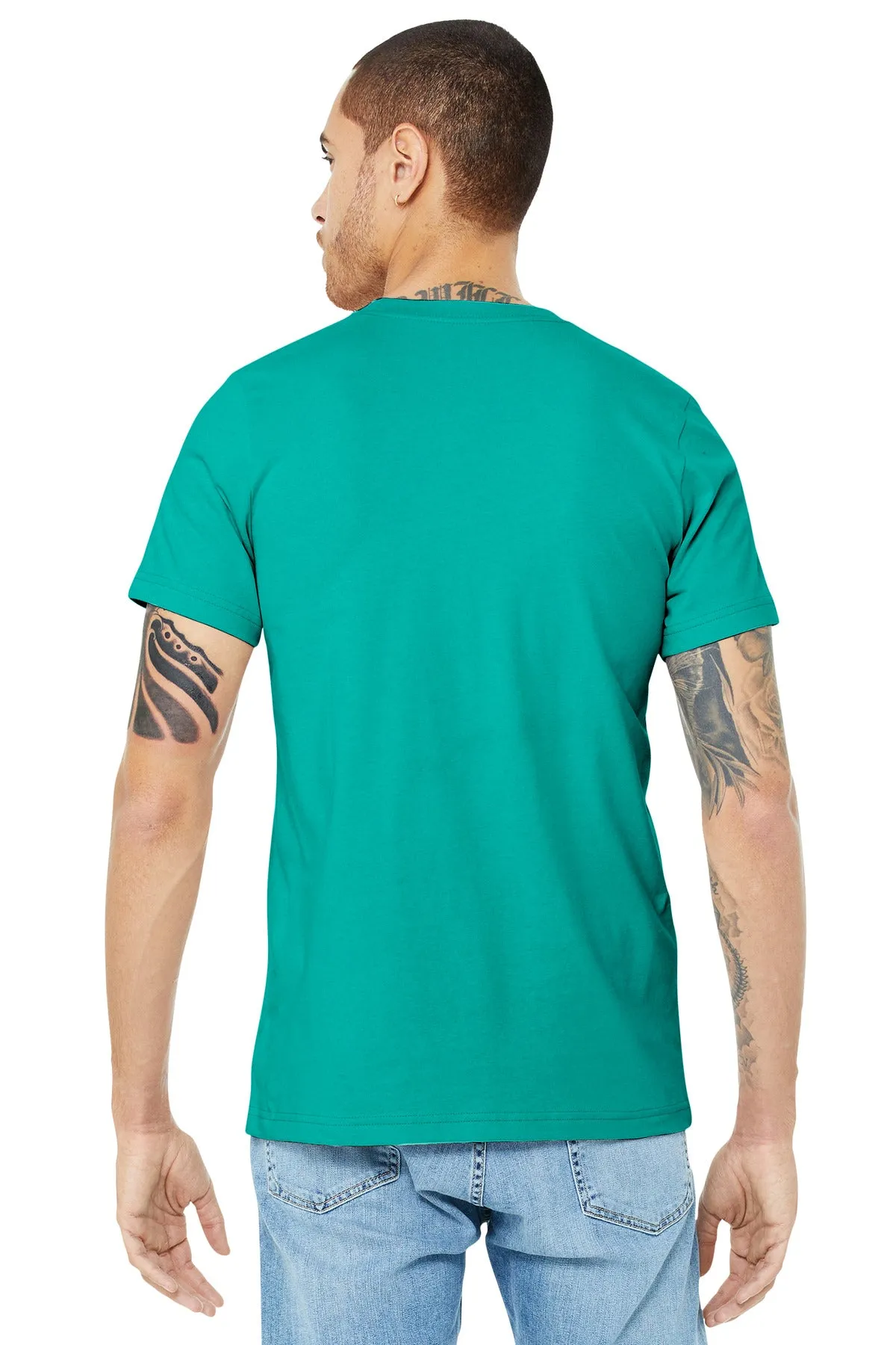 BELLA CANVAS  Unisex Jersey Short Sleeve Tee. BC3001 Teal