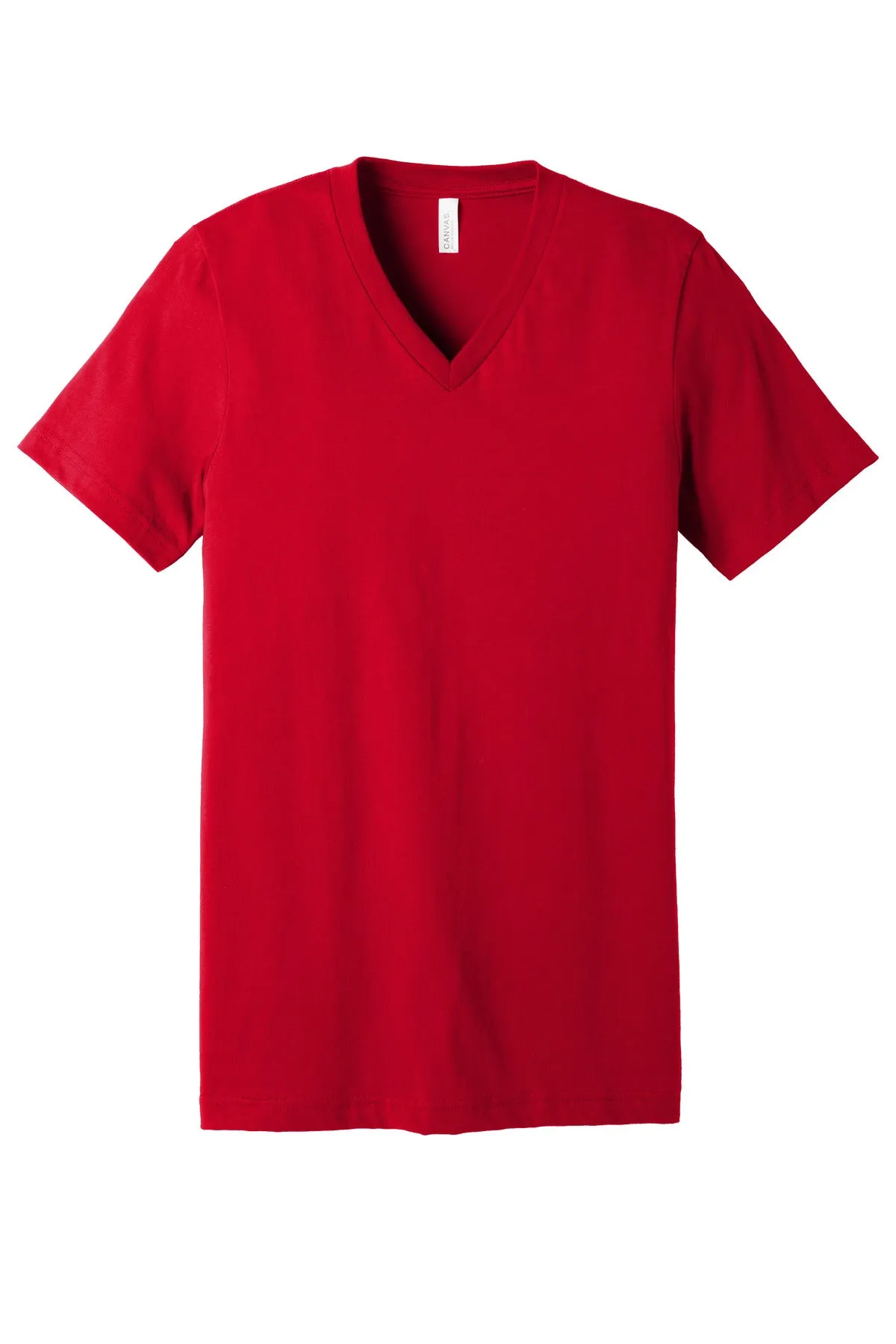 BELLA CANVAS  Unisex Jersey Short Sleeve V-Neck Tee. BC3005 Red