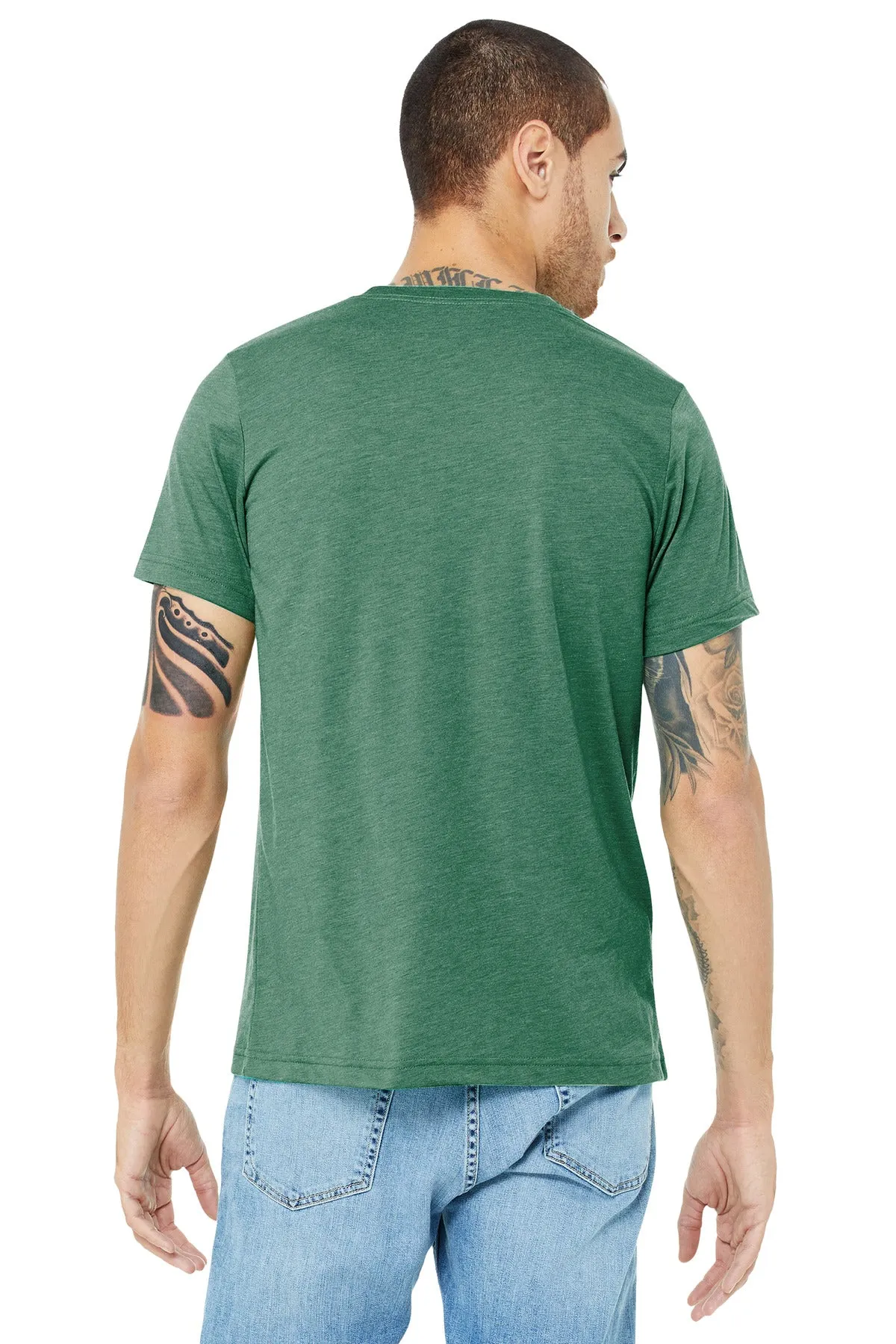 BELLA CANVAS  Unisex Triblend Short Sleeve Tee. BC3413 Grass Green Triblend