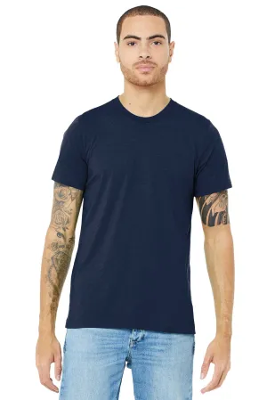 BELLA CANVAS  Unisex Triblend Short Sleeve Tee. BC3413 Solid Navy Triblend