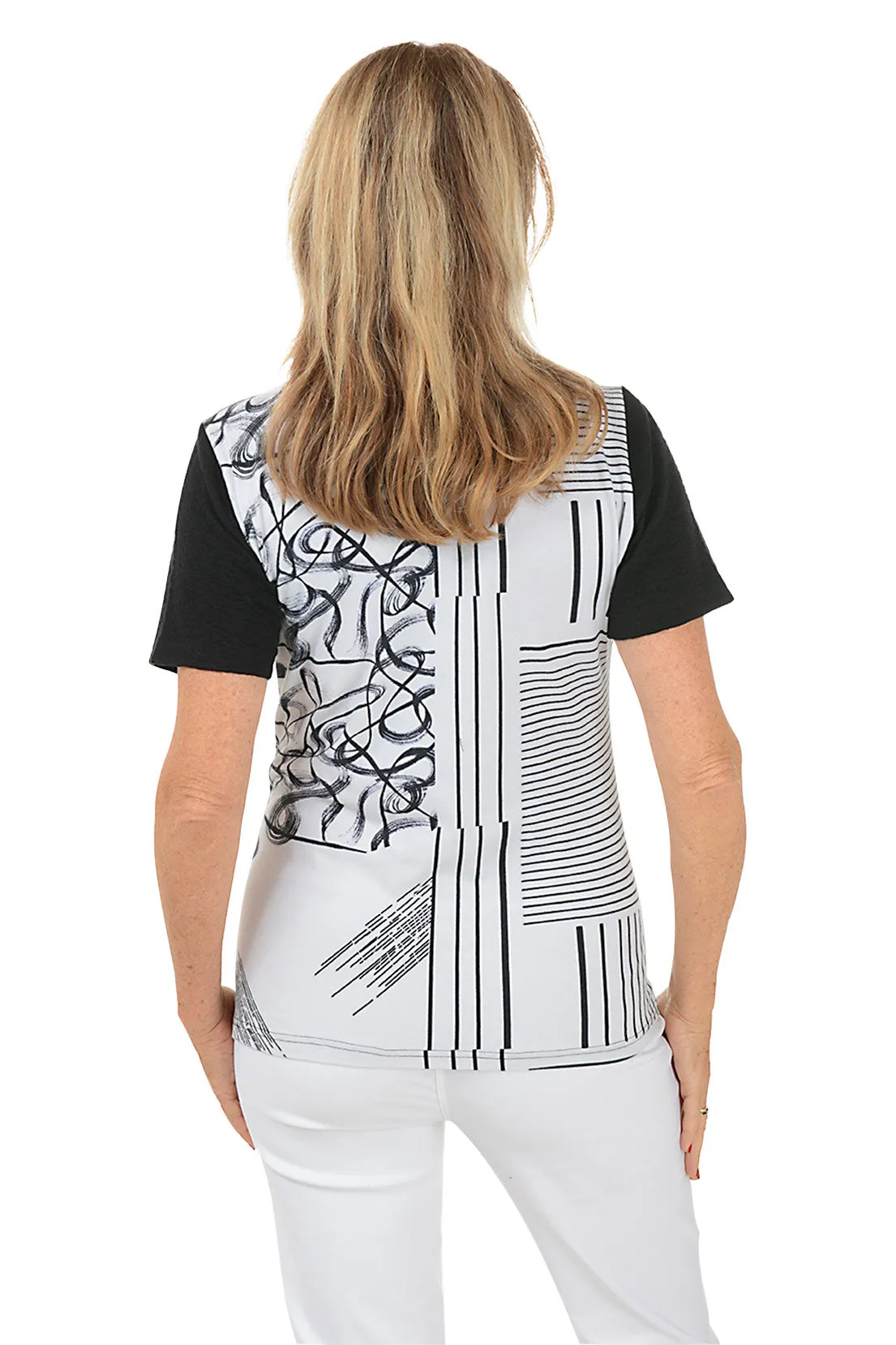 Belle Button Pocket Short Sleeve Top