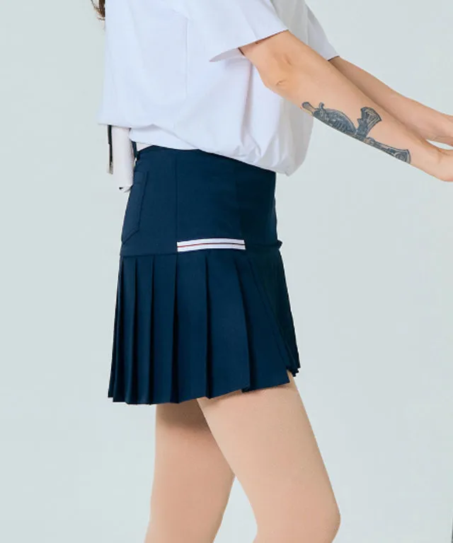 BENECIA 12 Asymmetric Culottes - Navy