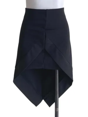 Black Asymmetric Skirt