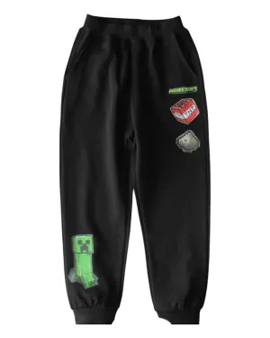 Black Minecraft Track Pants