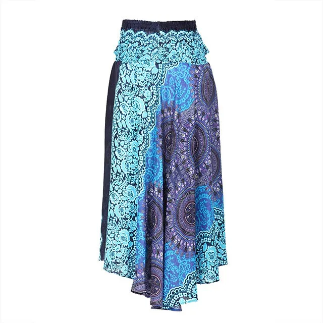Blue Boho skirt,hippie skirt,maxi skirt,bohemian skirt,long skirt,gypsy skirt,festival skirt,cotton skirt,vintage skirt,music fest skirt