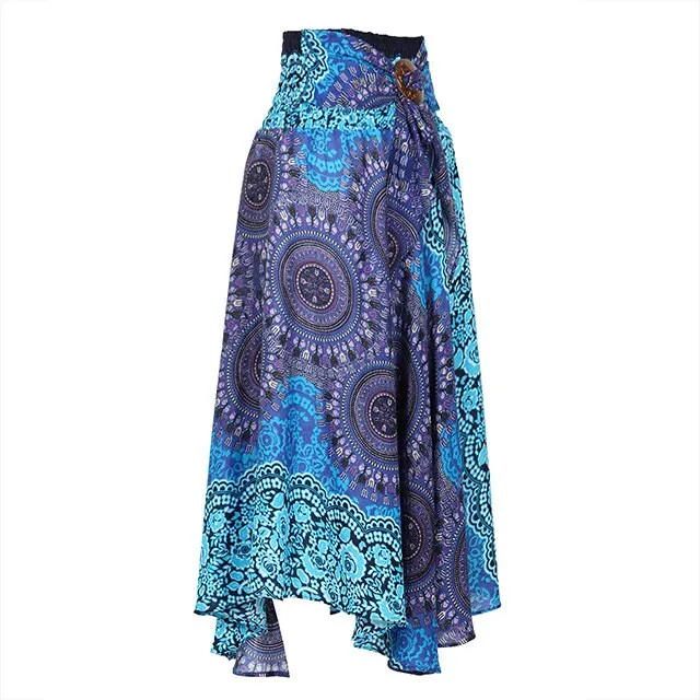 Blue Boho skirt,hippie skirt,maxi skirt,bohemian skirt,long skirt,gypsy skirt,festival skirt,cotton skirt,vintage skirt,music fest skirt