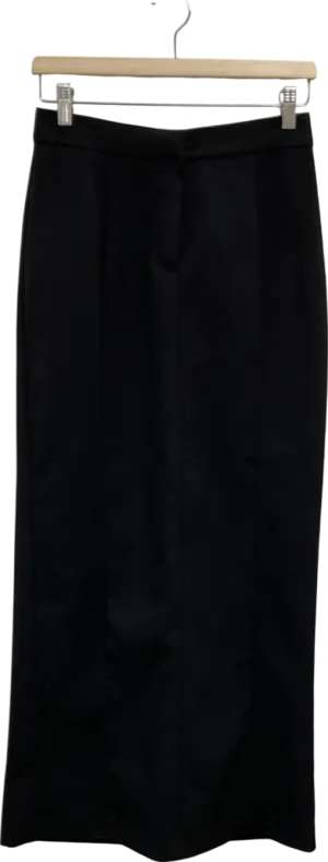 BOA Black Tailored Relaxed Maxi Skirt UK XS