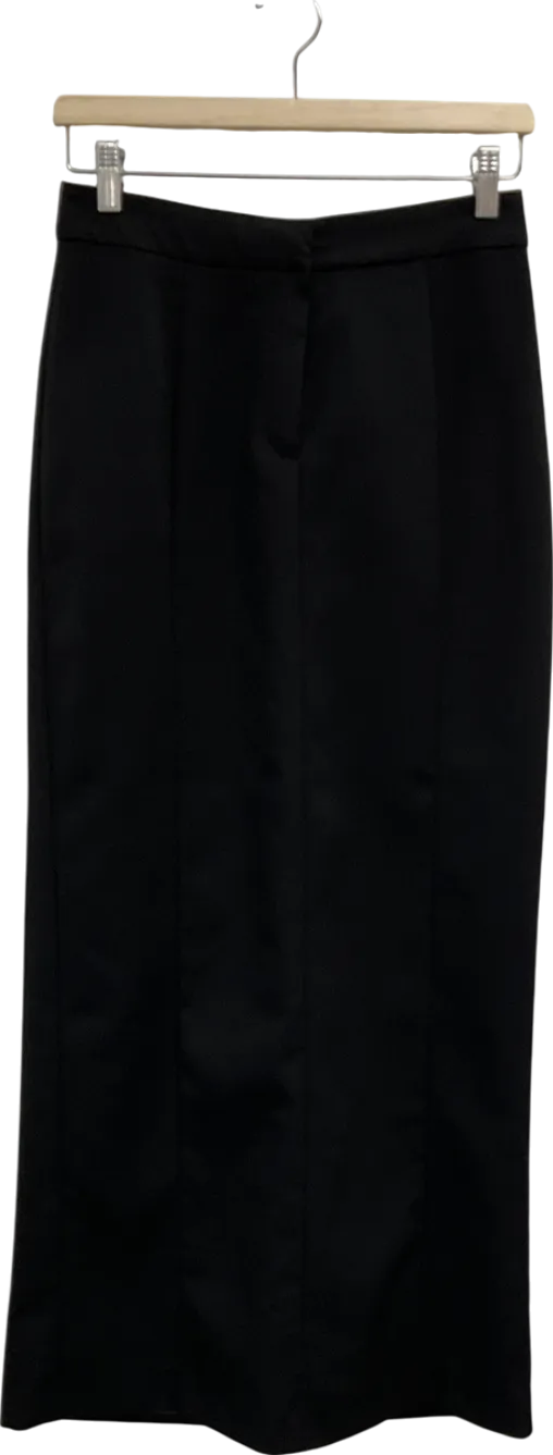 BOA Black Tailored Relaxed Maxi Skirt UK XS