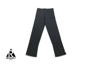 Bottega Veneta Technical Double Panel Track Trousers "Black/Green"