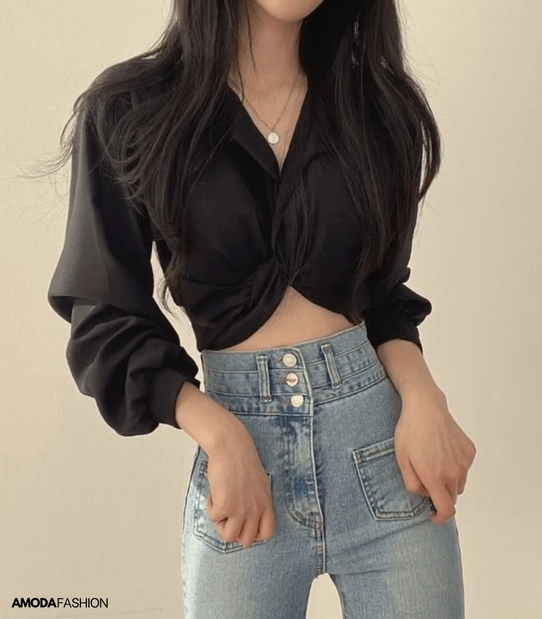 Bruso® | Heidi-Mode Wrap Blouse