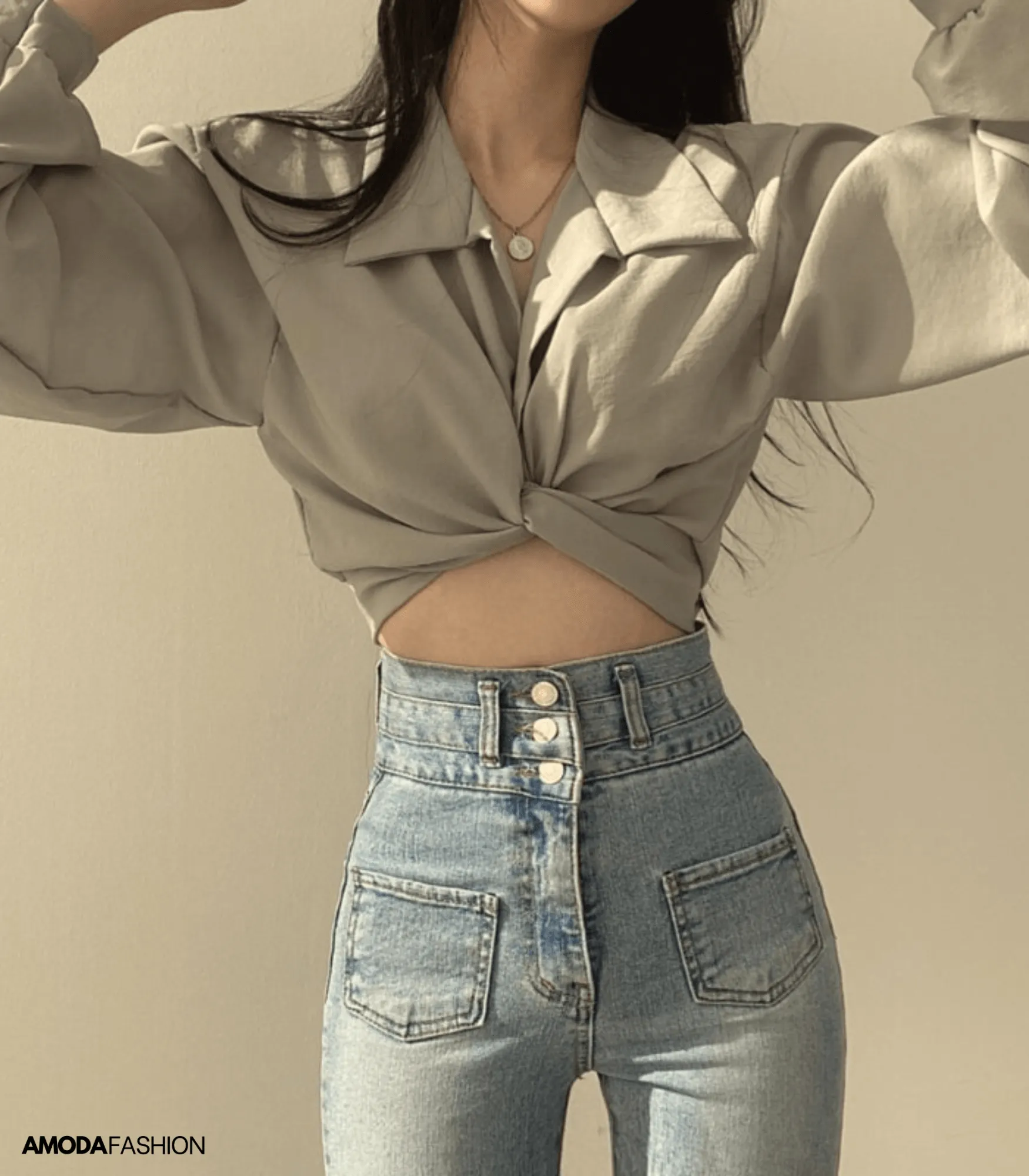 Bruso® | Heidi-Mode Wrap Blouse