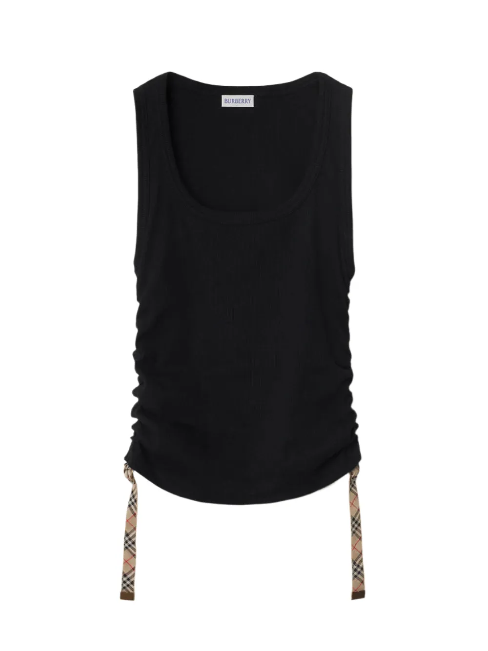 Burberry Festival Cotton Blend Tank Top in Black