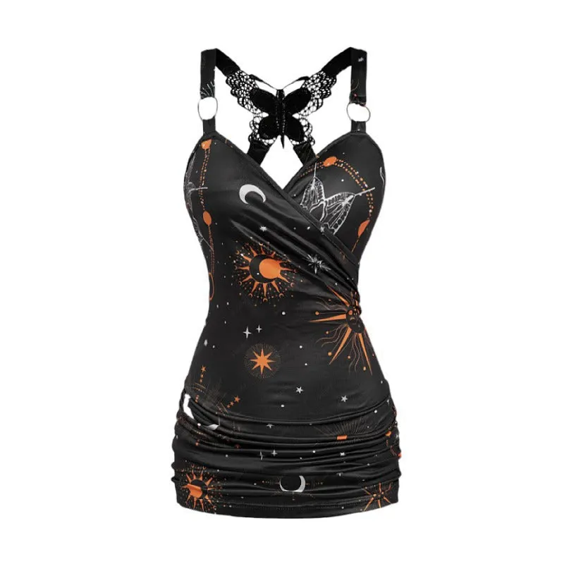 Butterfly slip dress-D864 | Inspanda