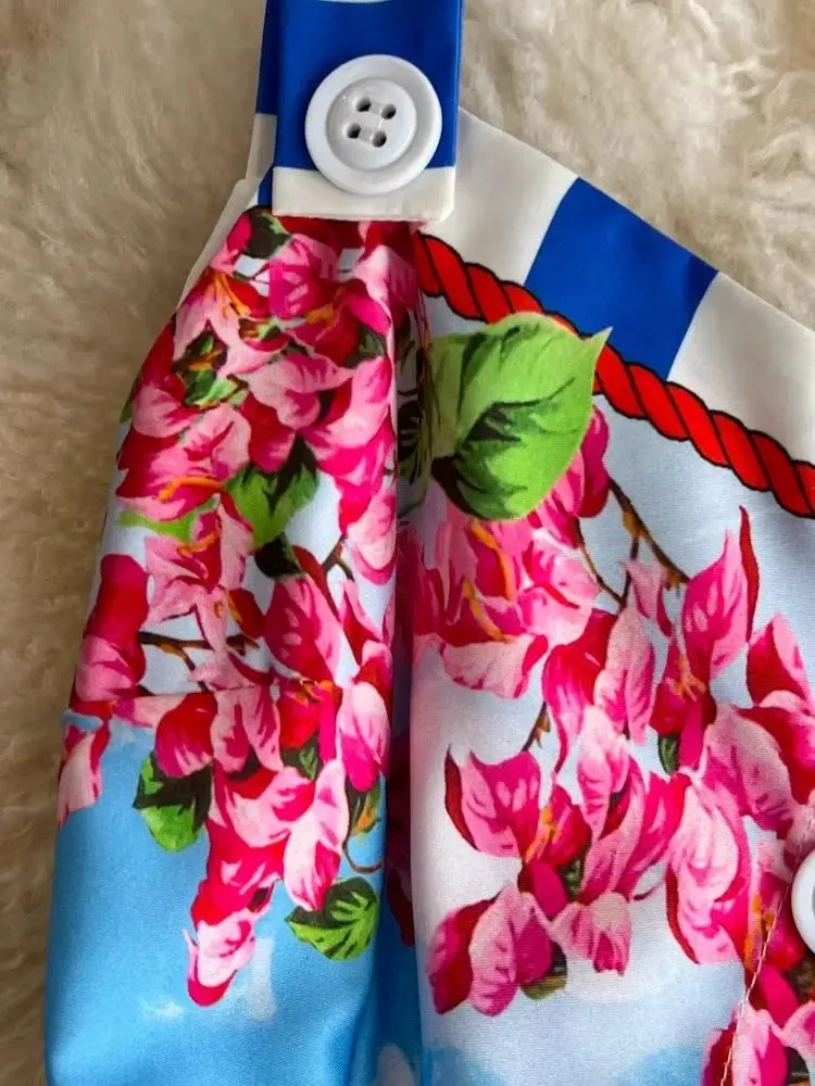 Buttons Spaghetti Strap Dress