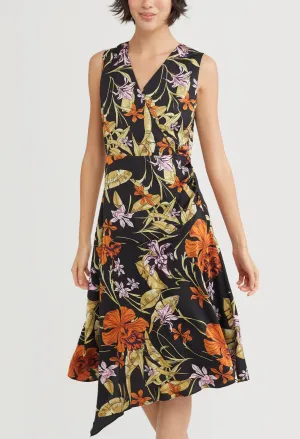 Ceria Floral Deep-V Dress