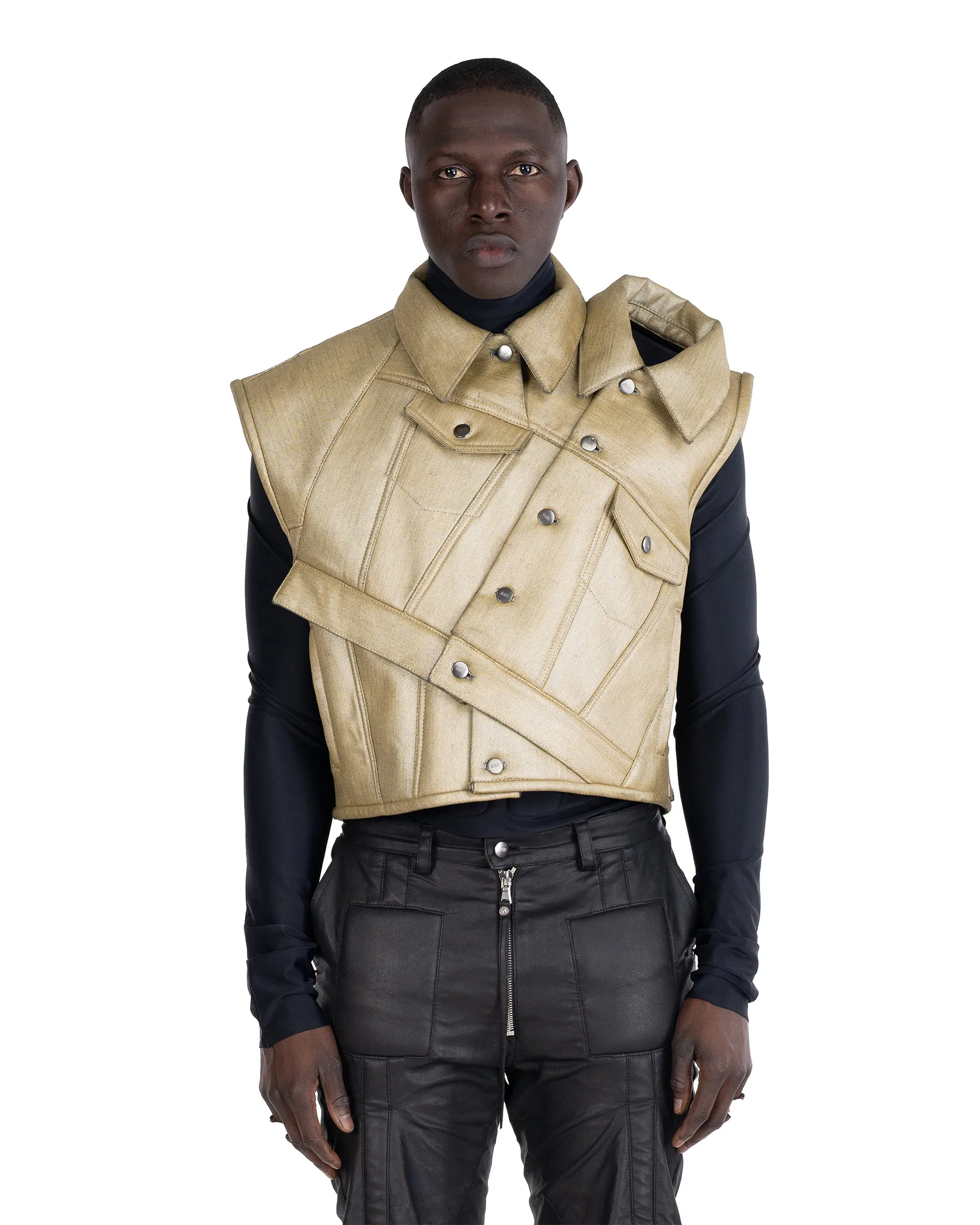 CONJOINED DENIM VEST