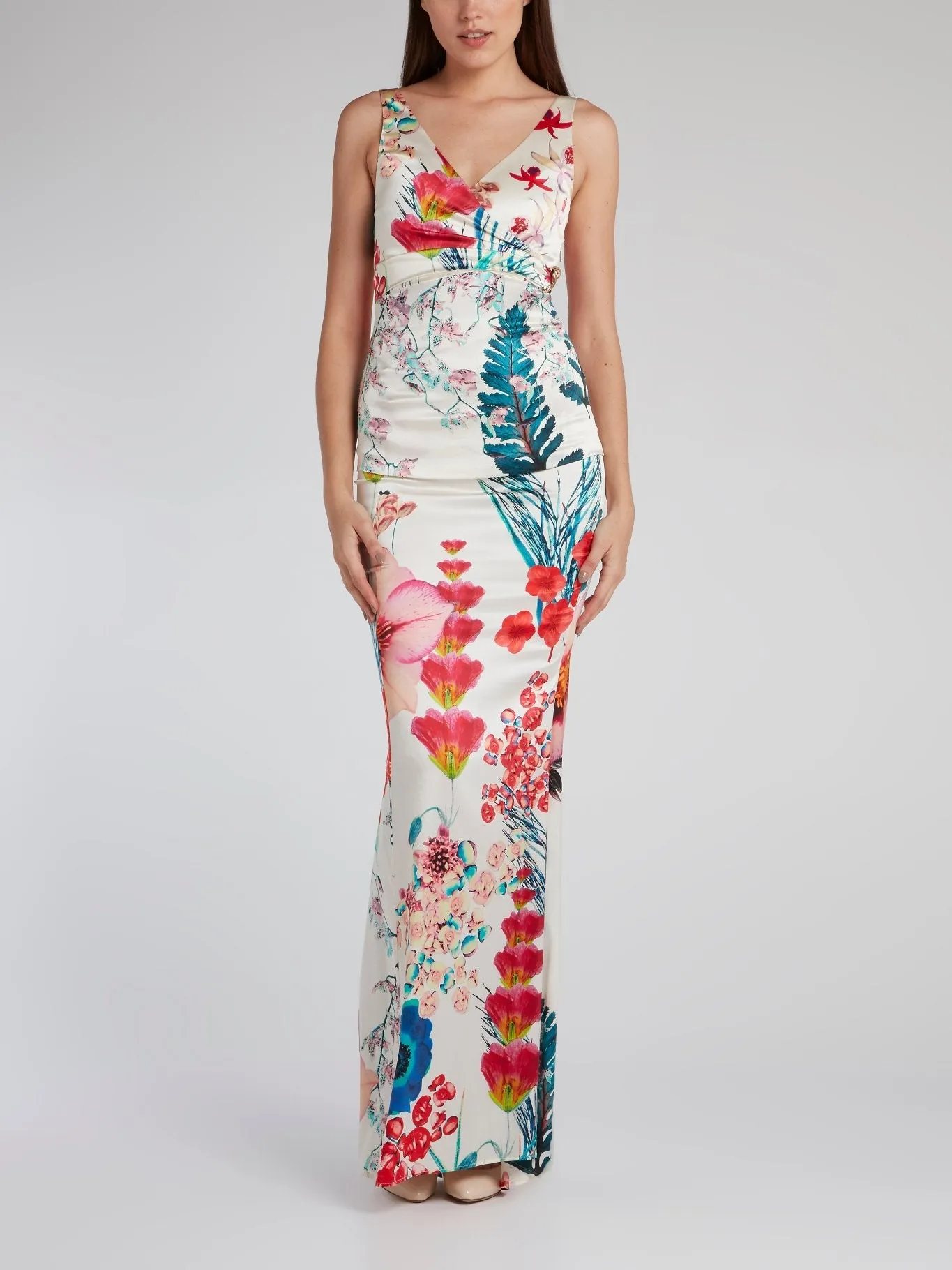 Corsage Surplice Embellished Top