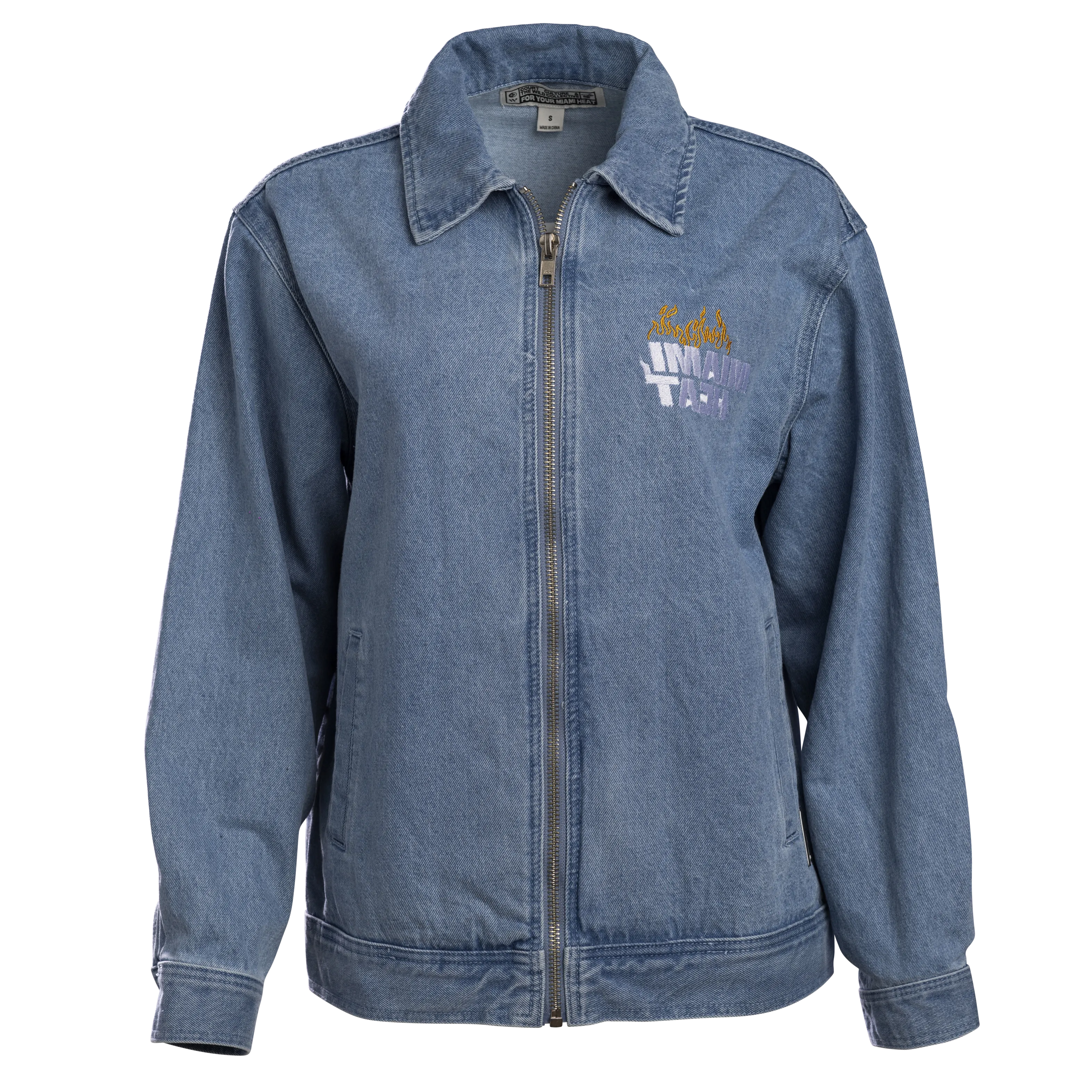 Court Culture x The Wild Collective Miami HEAT Denim Jacket