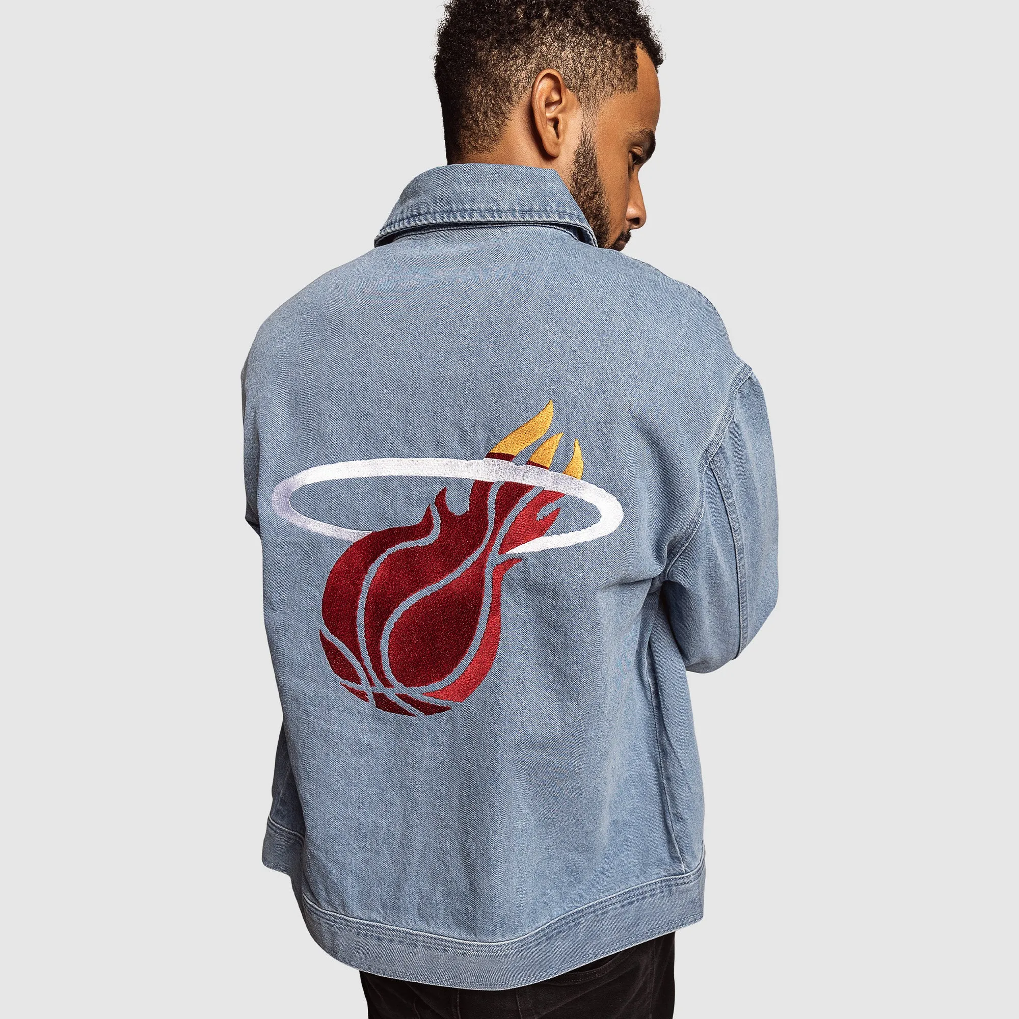 Court Culture x The Wild Collective Miami HEAT Denim Jacket