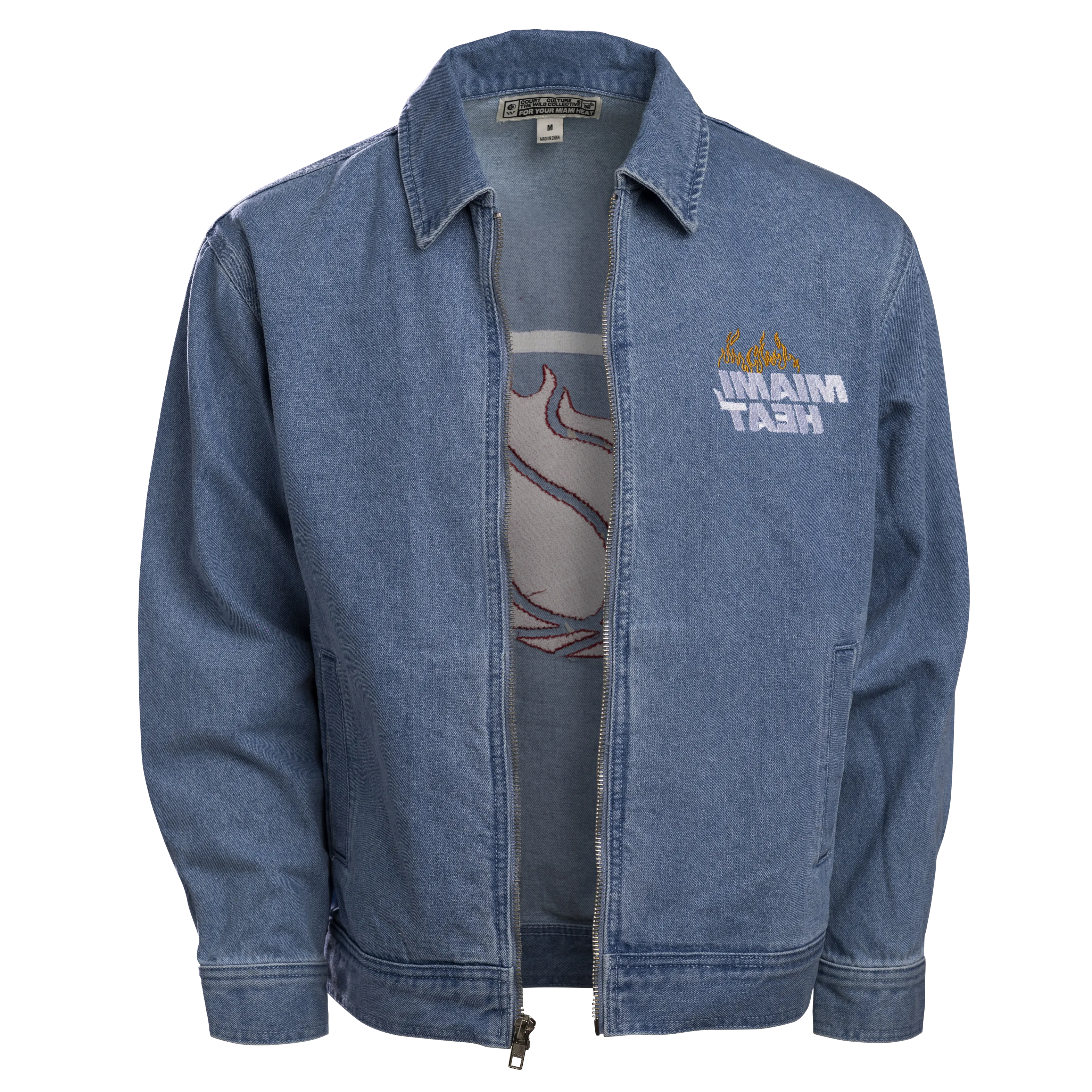 Court Culture x The Wild Collective Miami HEAT Denim Jacket