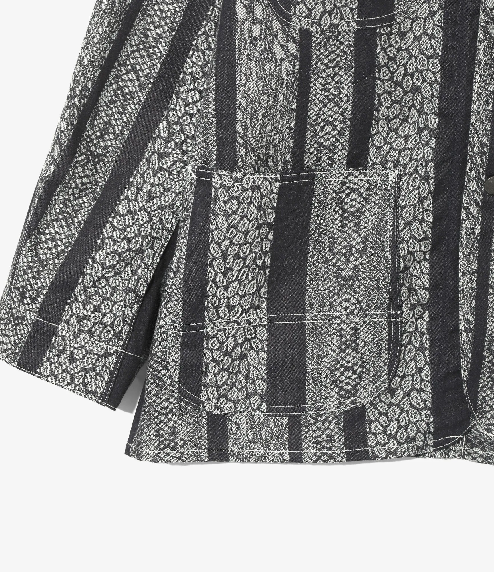 Coverall- 10oz Denim / Python Jacquard