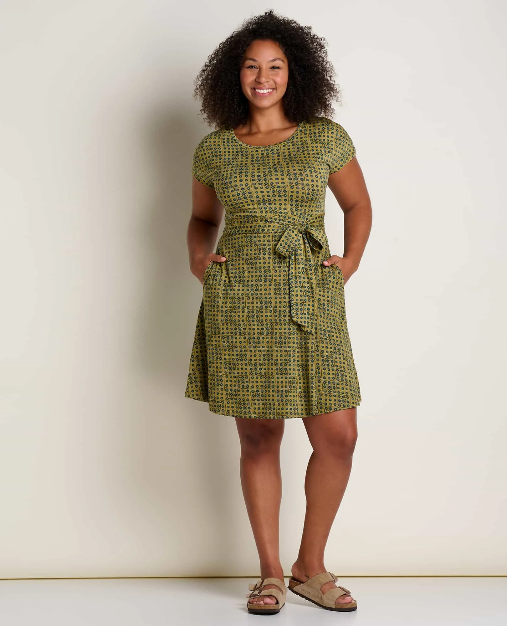 Cue Wrap Short Sleeve Dress