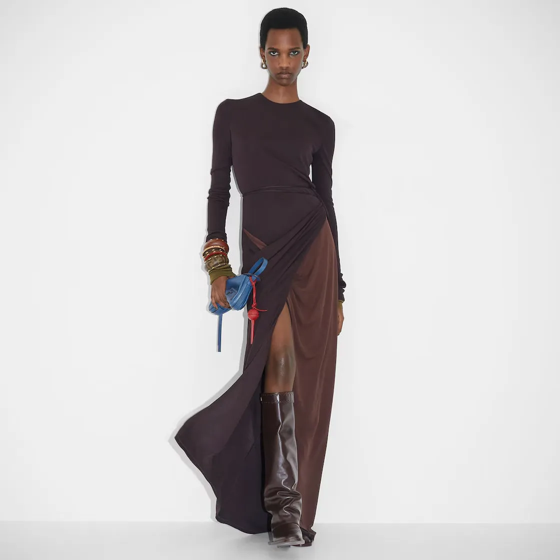 Dark Purple Jersey Dress
