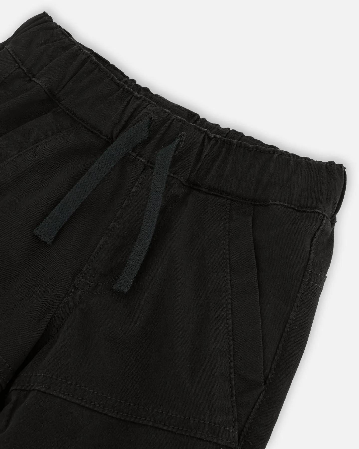 Deux Par Deux Stretch Twill Joggers Anthracite