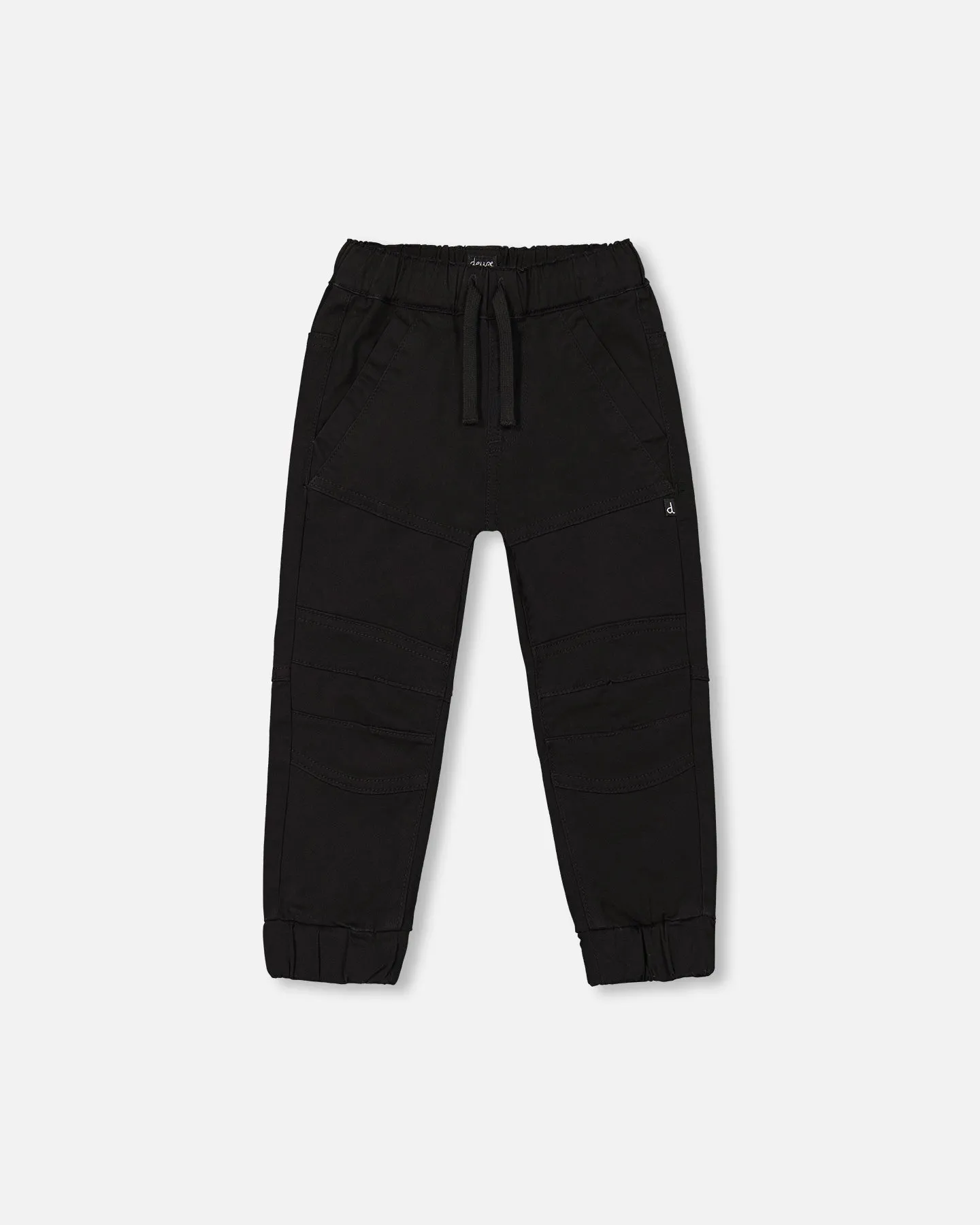 Deux Par Deux Stretch Twill Joggers Anthracite
