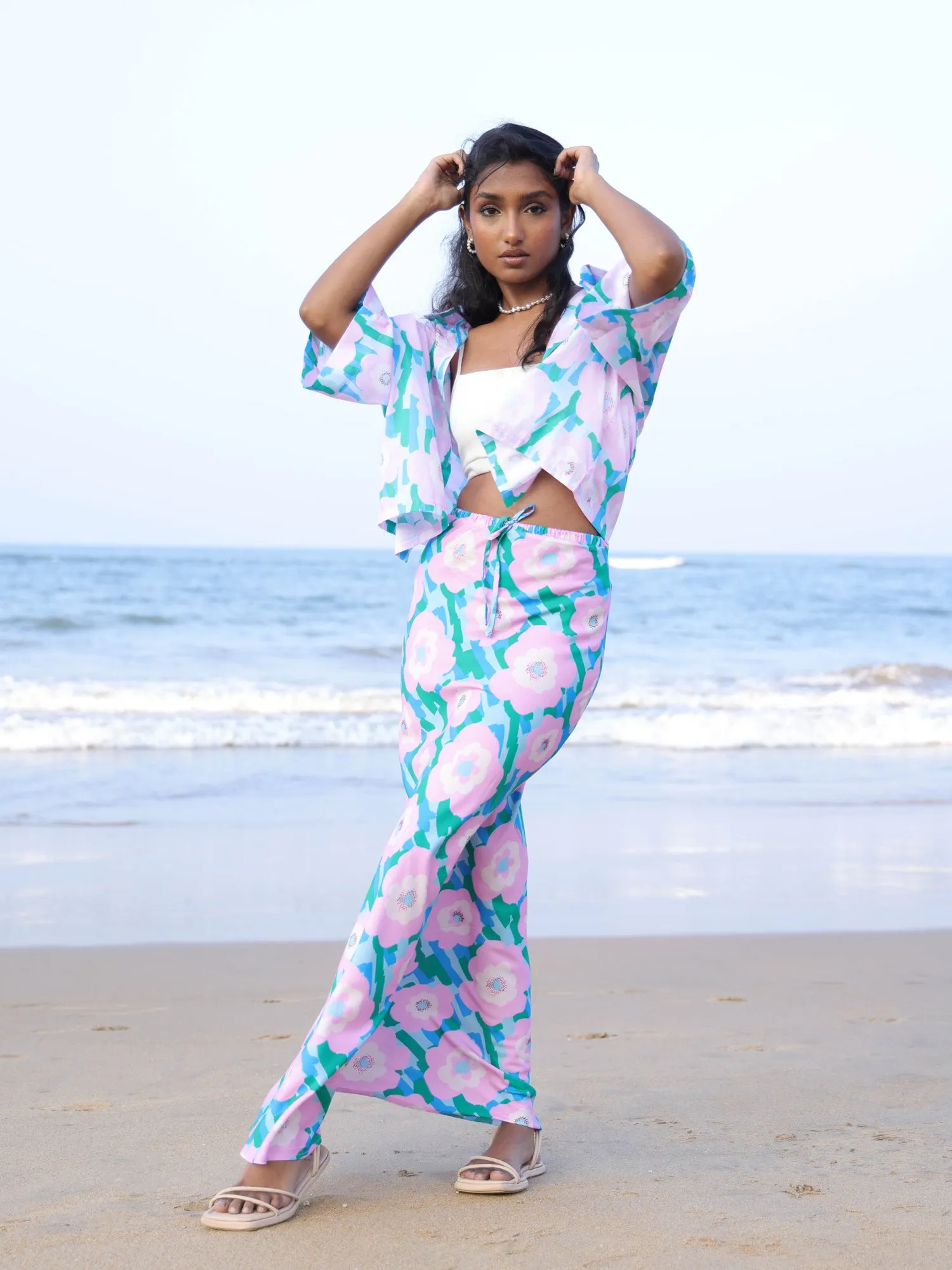 Drawstring Bias  Skirt