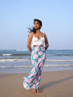 Drawstring Bias  Skirt