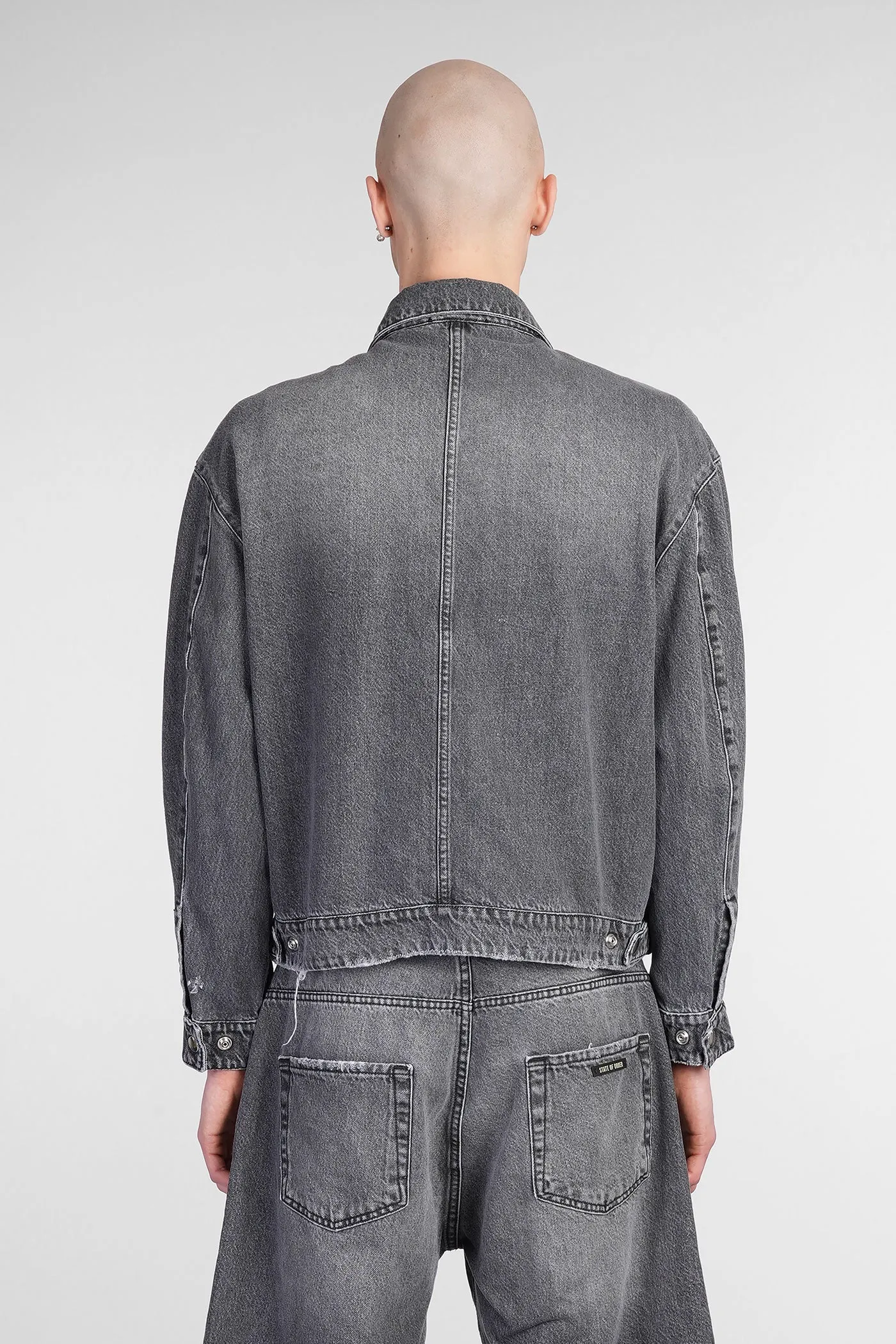 Driver Denim Jackets in black denim