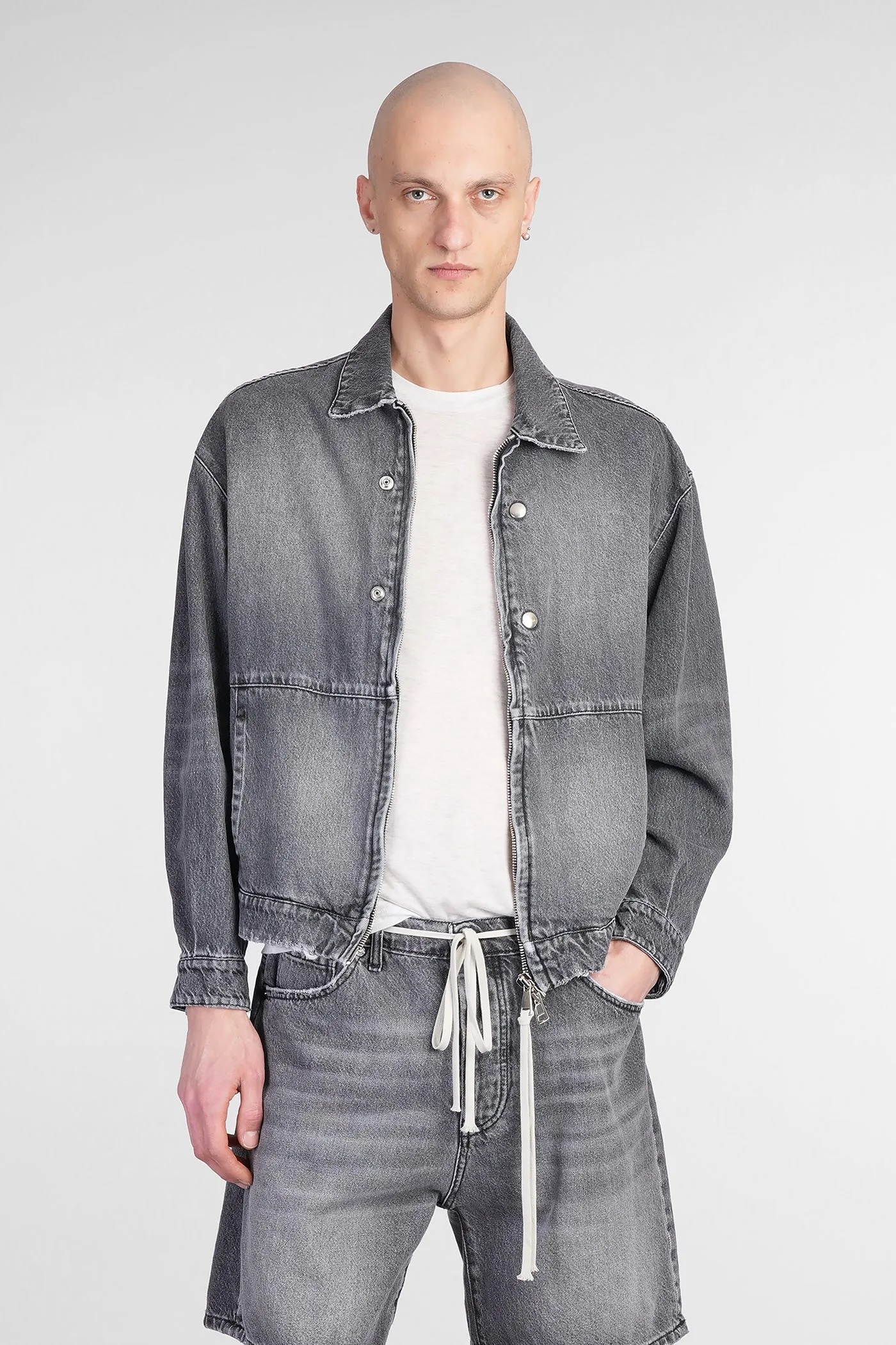 Driver Denim Jackets in black denim