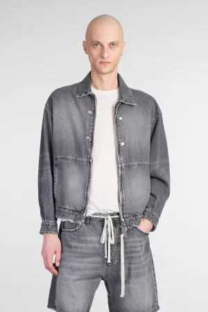Driver Denim Jackets in black denim
