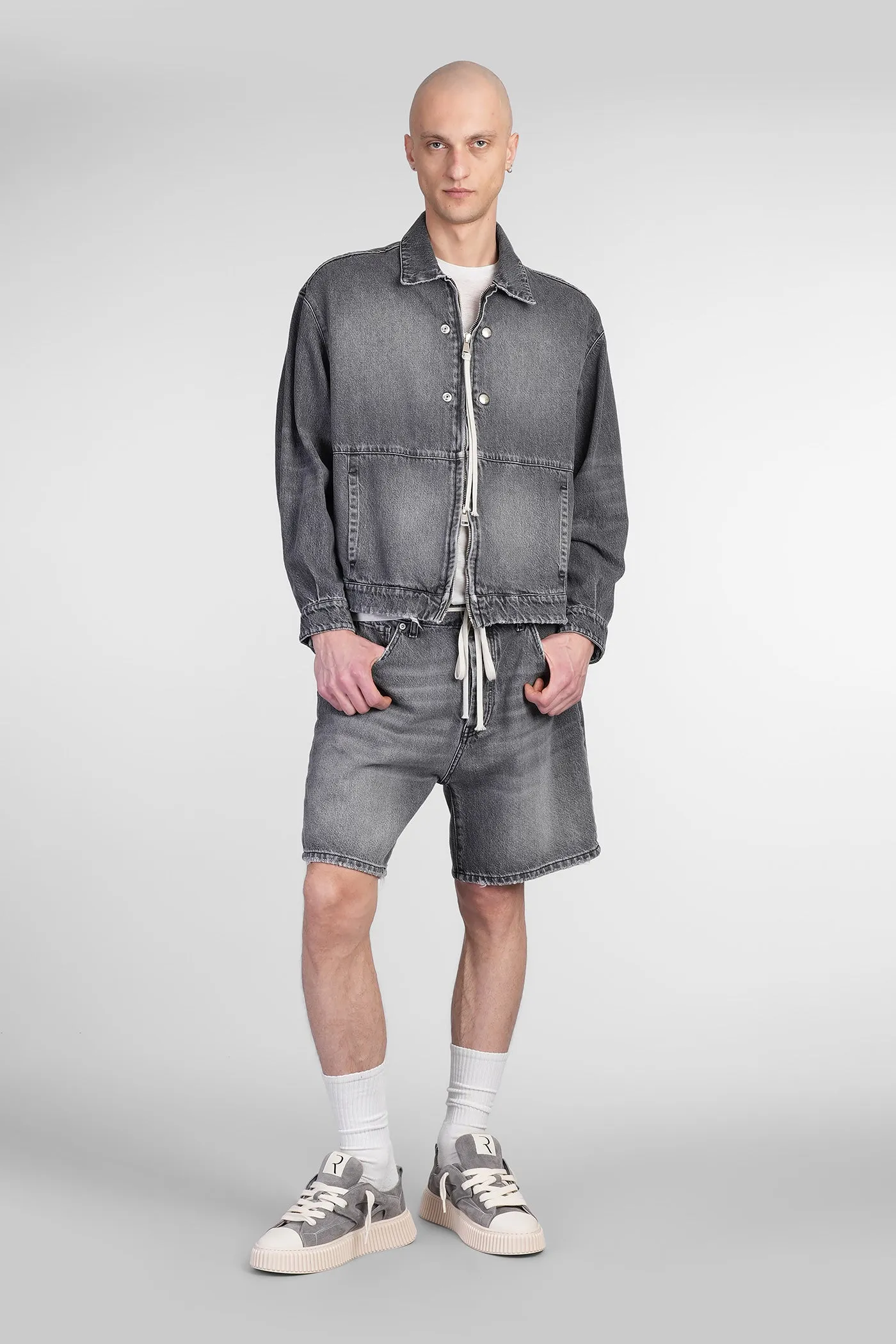 Driver Denim Jackets in black denim