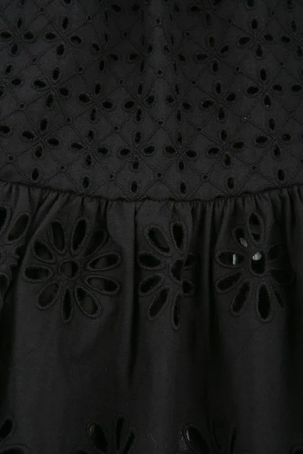 EBONY MAXI TIERED SKIRT
