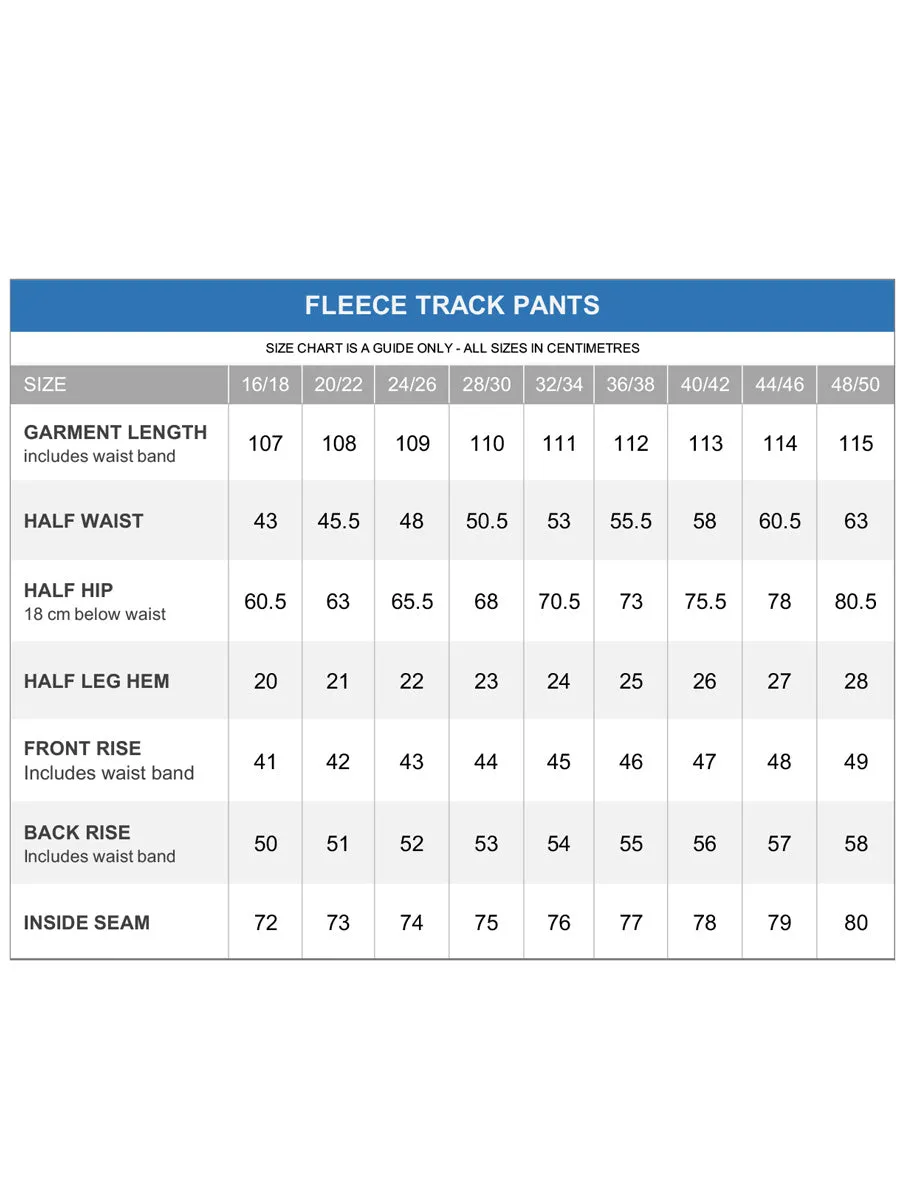 Fleece Track Pants - Black*