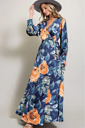 Floral Wrap Maxi Dress