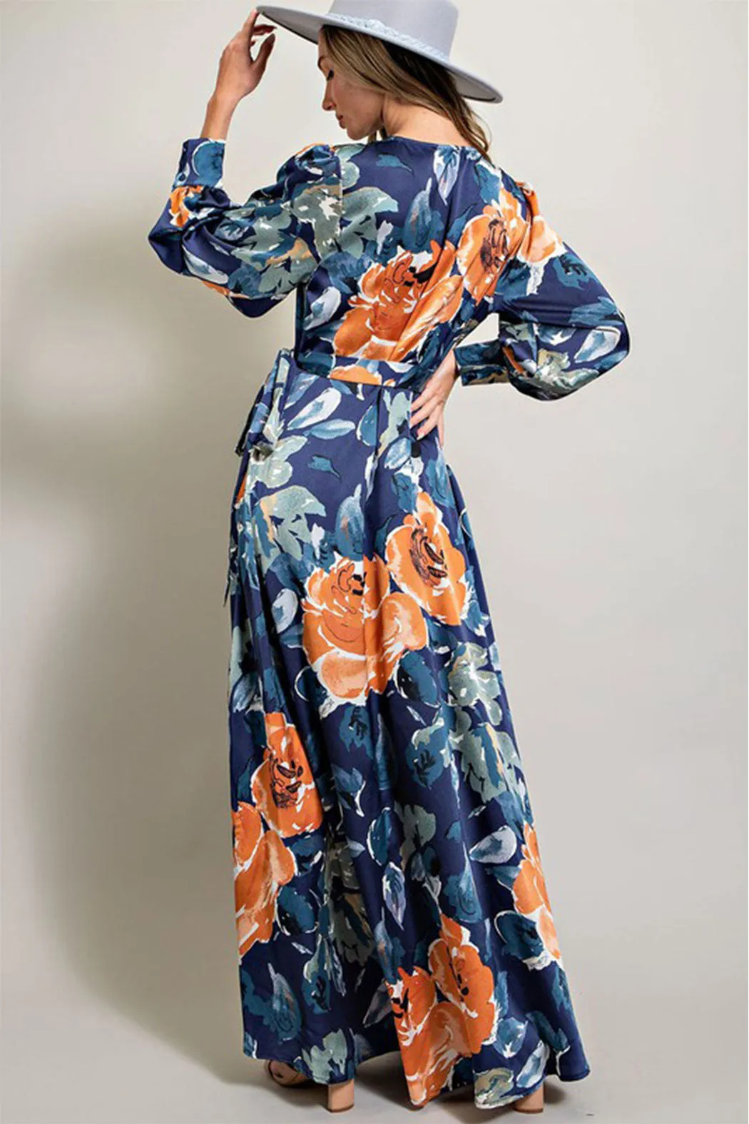 Floral Wrap Maxi Dress