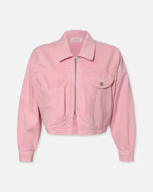 FRAME | Heart Jacket | Washed Dusty Pink